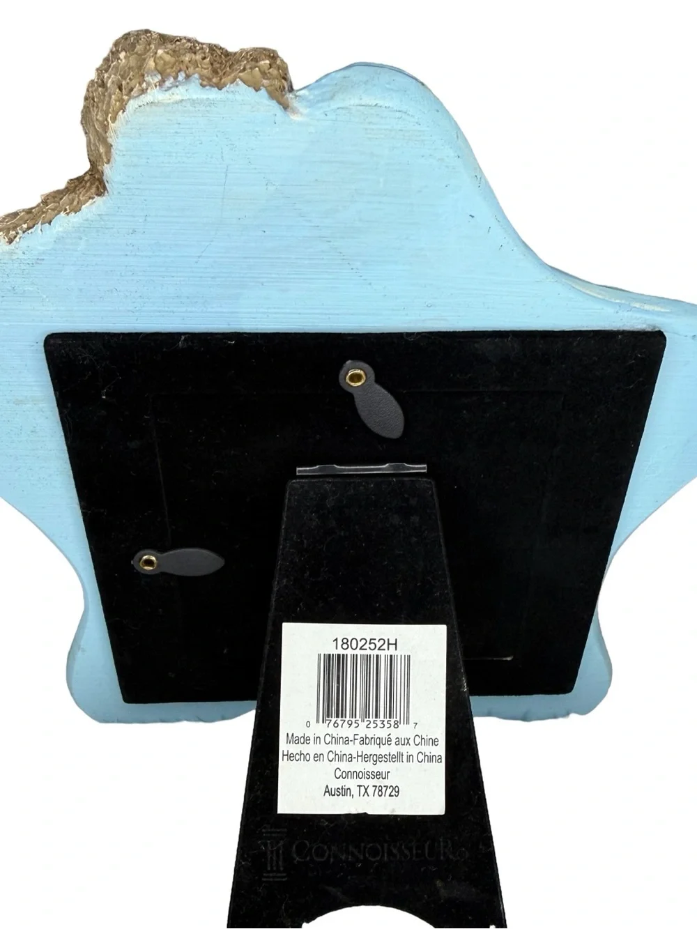 Connoisseur Heart & Home Teddy Bear 3x3 Baby Photo Frame Blue Nursery